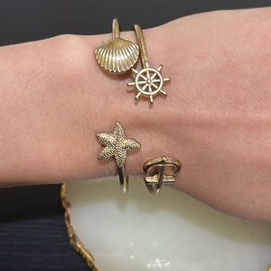 Rose gold beach sailor vibe bracelet duo
